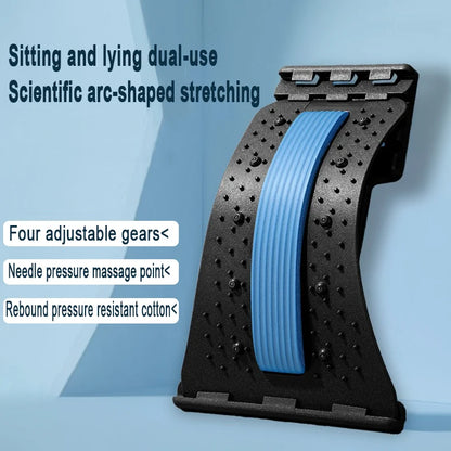 Back Cracker for Lower Back Pain Relief Lumbar Support Back Stretcher Multi-Level Adjustable Posture Corrector Sciatica YBAMQ001