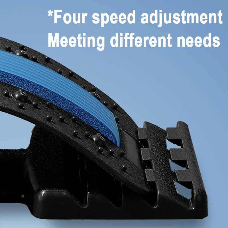 Back Cracker for Lower Back Pain Relief Lumbar Support Back Stretcher Multi-Level Adjustable Posture Corrector Sciatica YBAMQ001