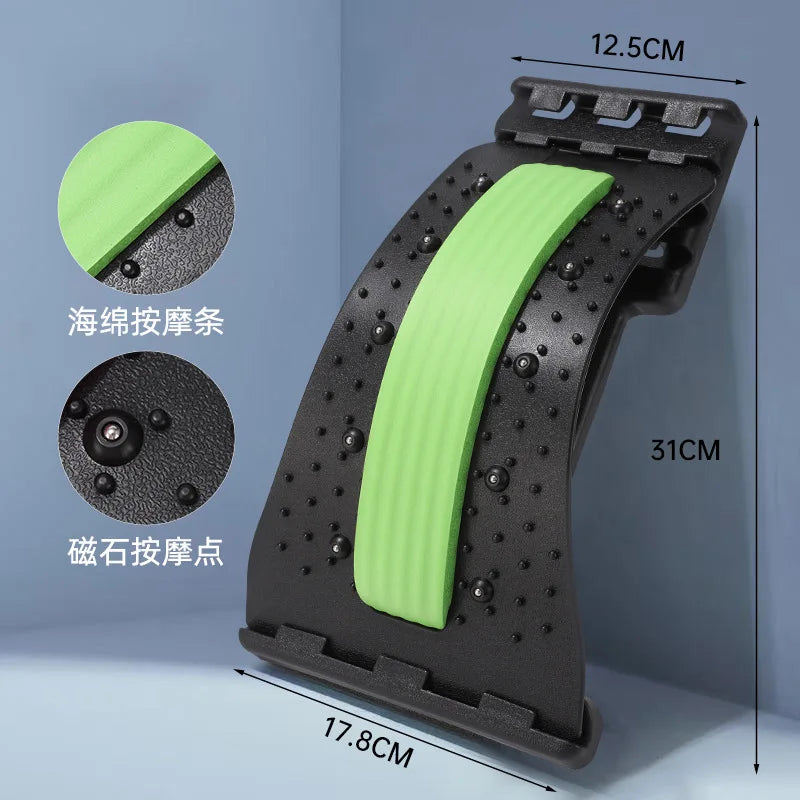 Back Cracker for Lower Back Pain Relief Lumbar Support Back Stretcher Multi-Level Adjustable Posture Corrector Sciatica YBAMQ001